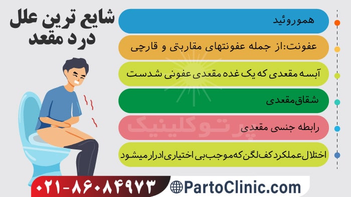 علت درد مقعدی در زنان و مردان